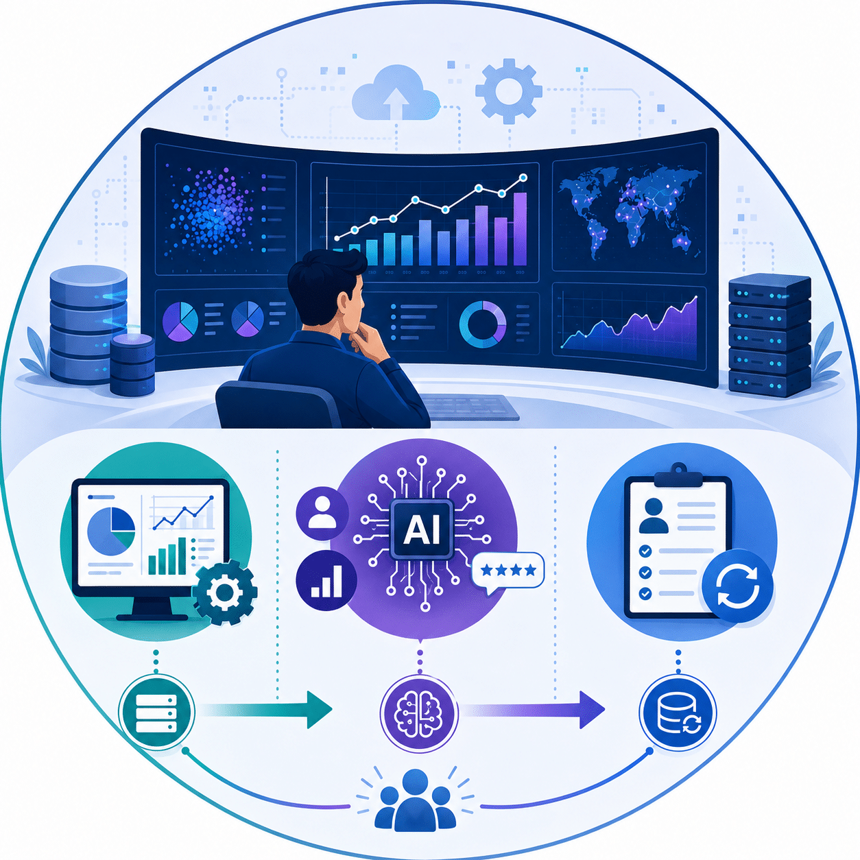 Analysing big data Analysing big data تحليل البيانات مركز الاتصال