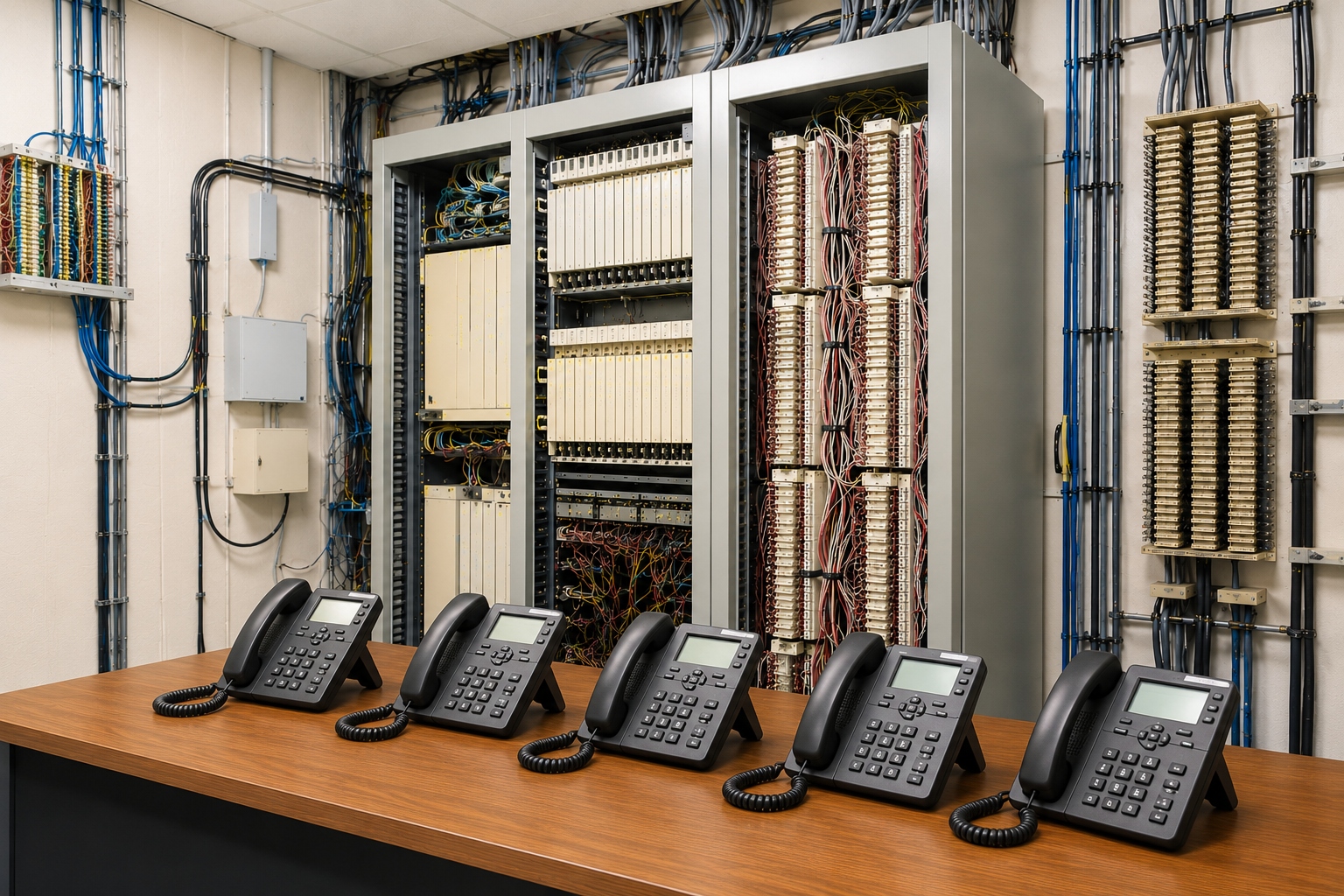 traditional PBX communication system نظام الاتصالات PBX