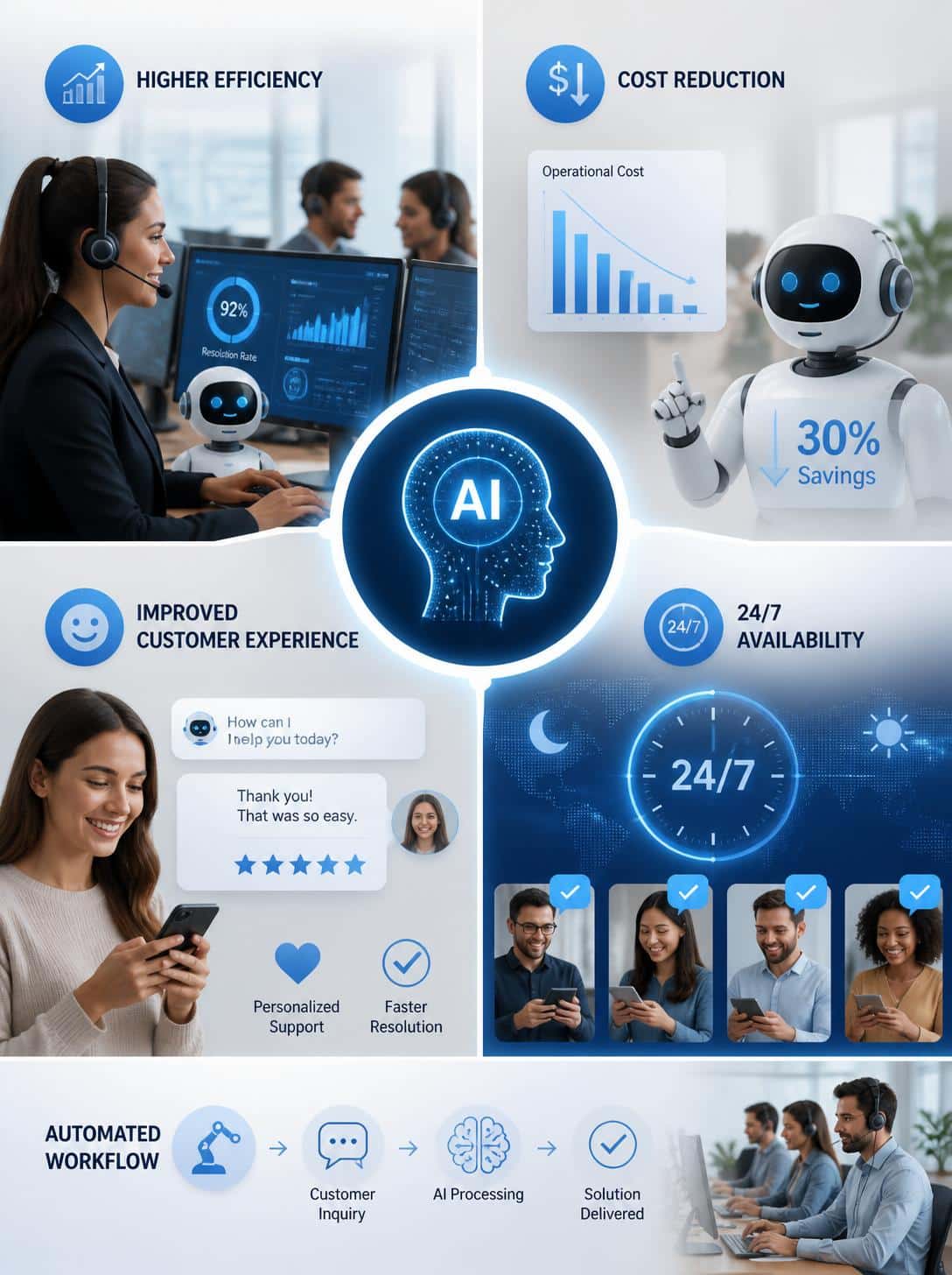 Benefits of AI for Call Center Automation Benefits of AI for Call Center Automation