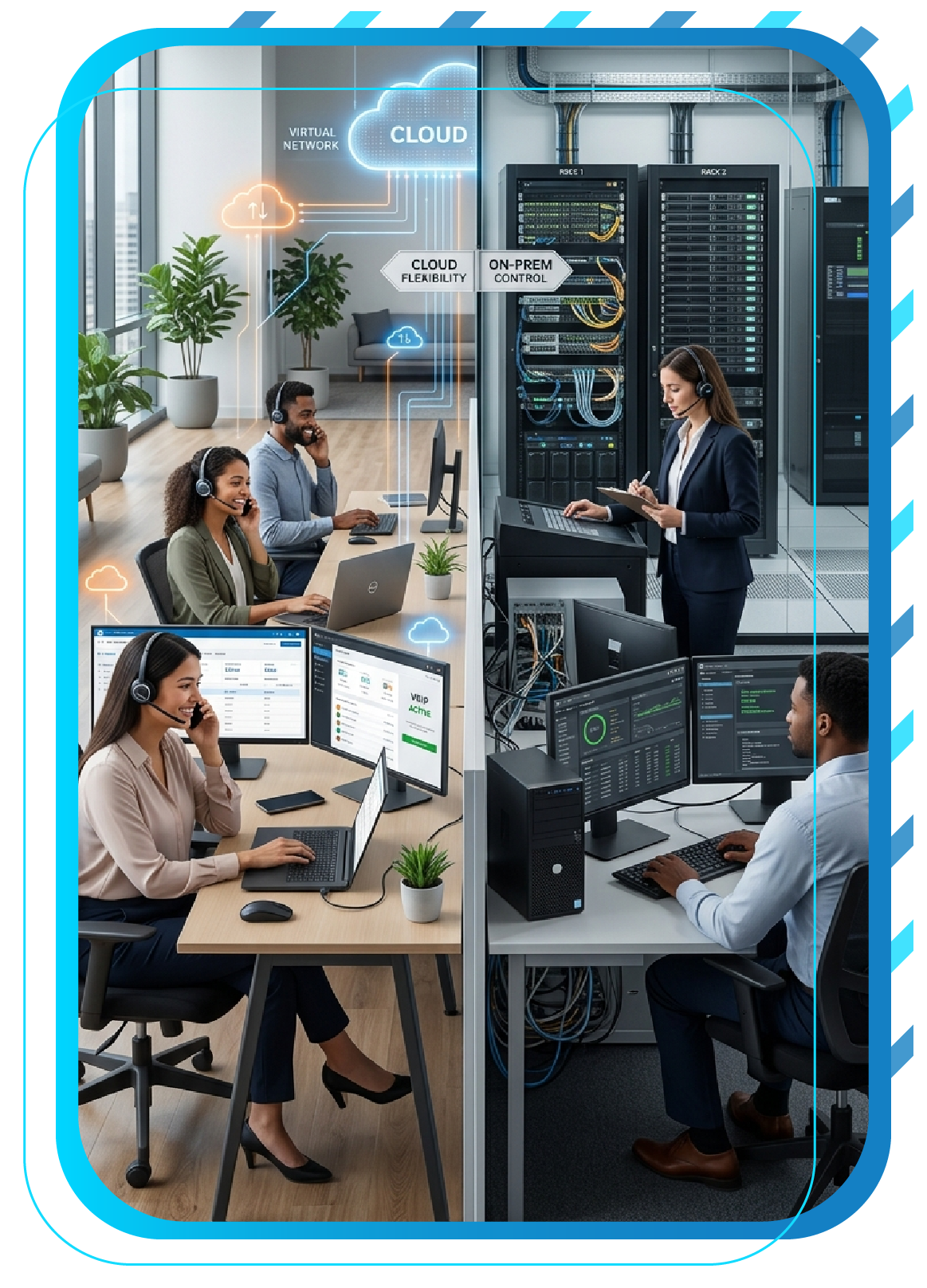 Call Center 4 Cloud Call Center vs. On-Premises Call Center