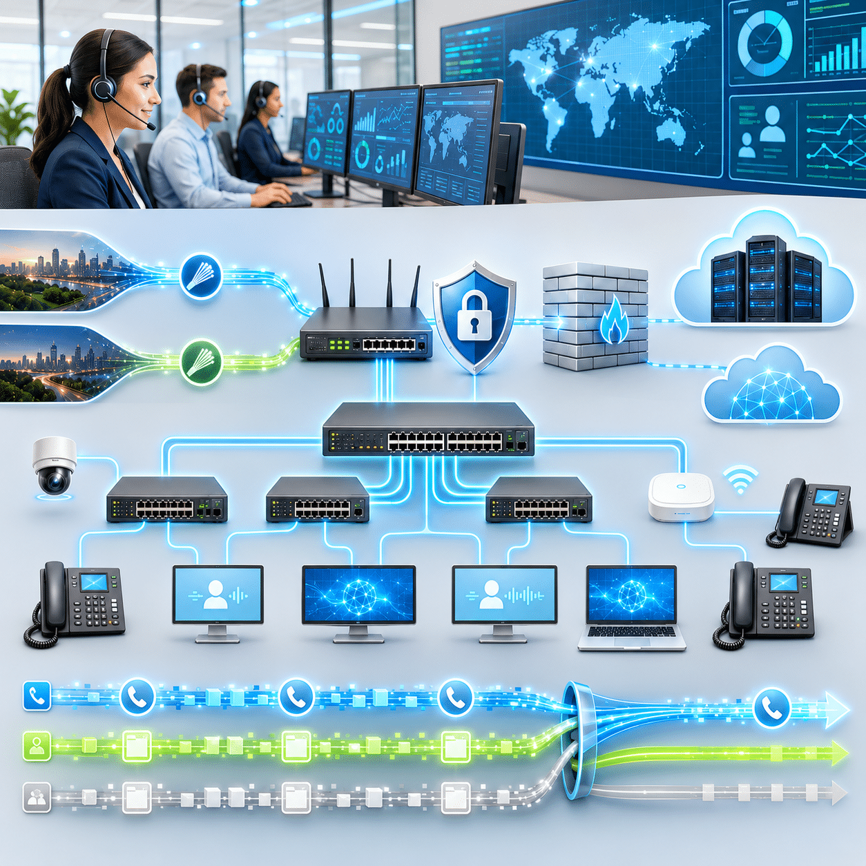 Call Center Infrastructure setting up professional call center