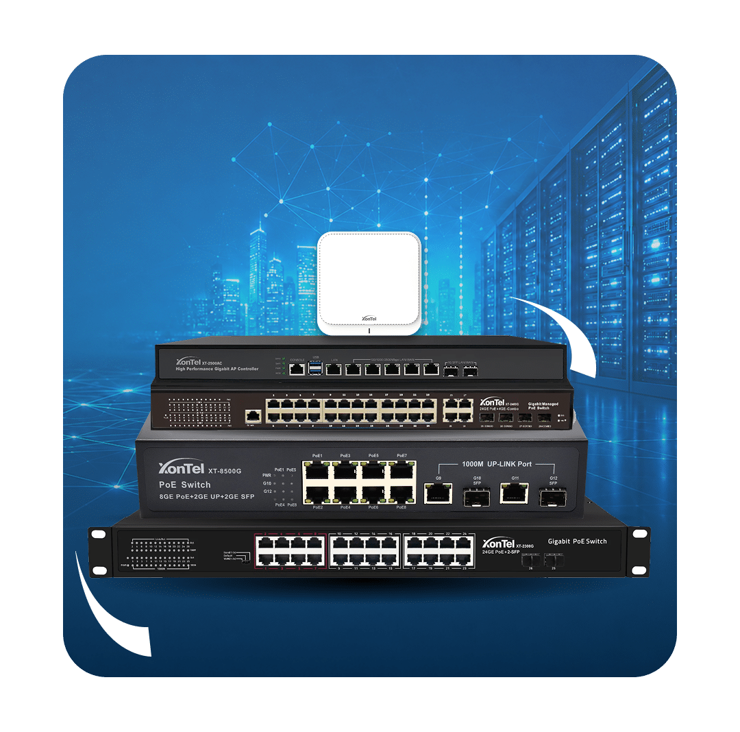 سويتشات وشبكات احترافية PoE و Wi-Fi 6